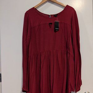 NWT Torrid Fuchsia Tunic Top Sz 2